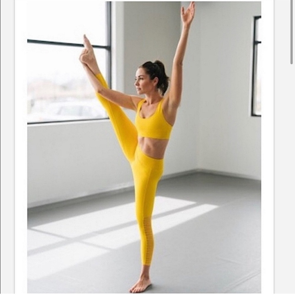 Zyia Daffodil Mesh Light n Tight Hi Rise Leggings